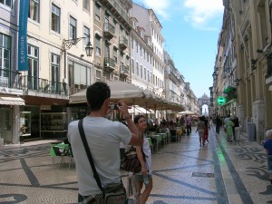 Fußgängerzone in Lissabon